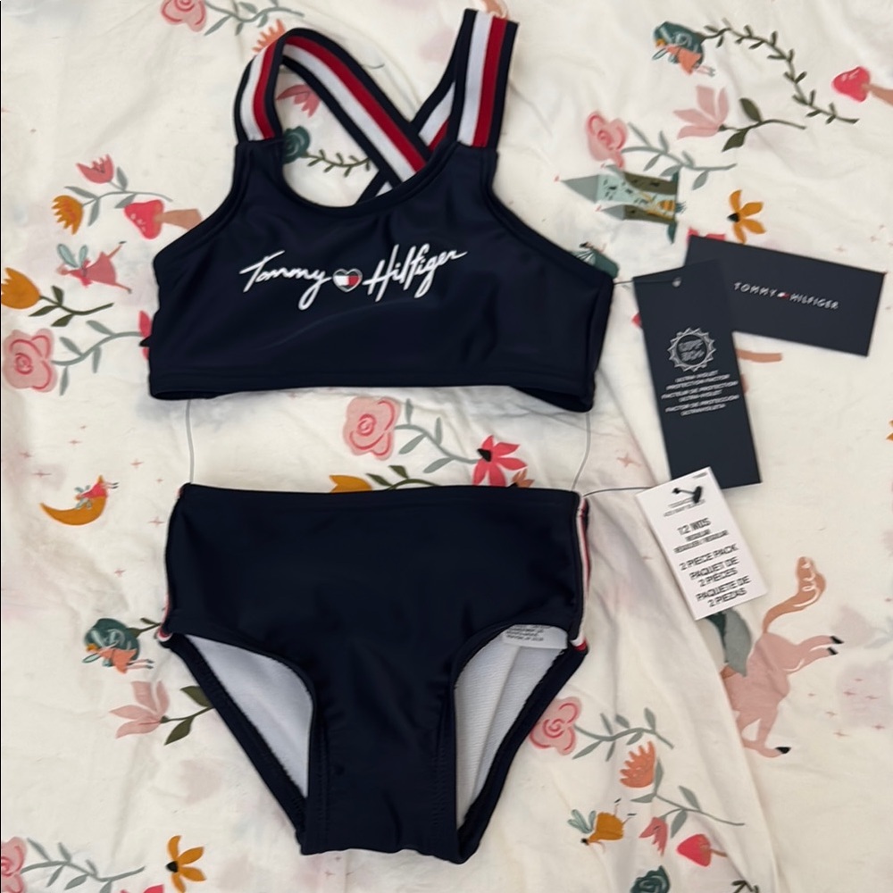 Tommy Hilfiger Bikini with Red and White Straps